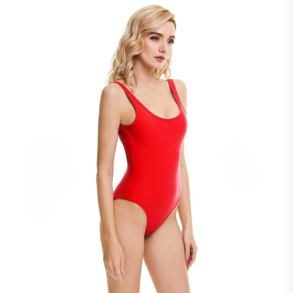 Bellecarrie Retro 80s/90s One Piece High Cut Low Back Swimsuit Size Large - Picture 2 of 11